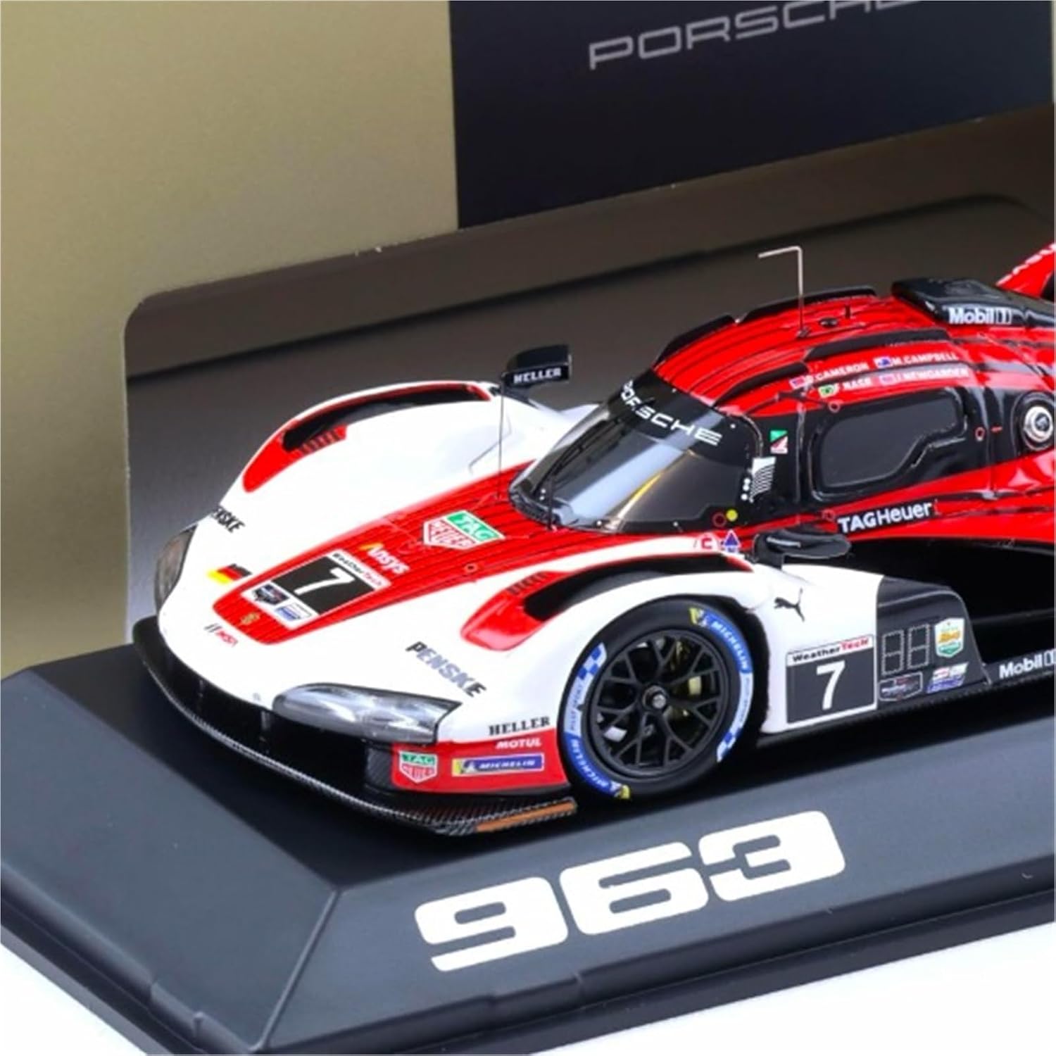 スケールモデル 樹脂製 1:43 Spark ポルシェ オリジナル 963#7 優勝車